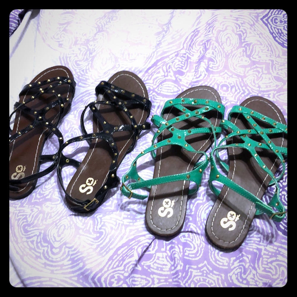 2 pair of sandals size 7